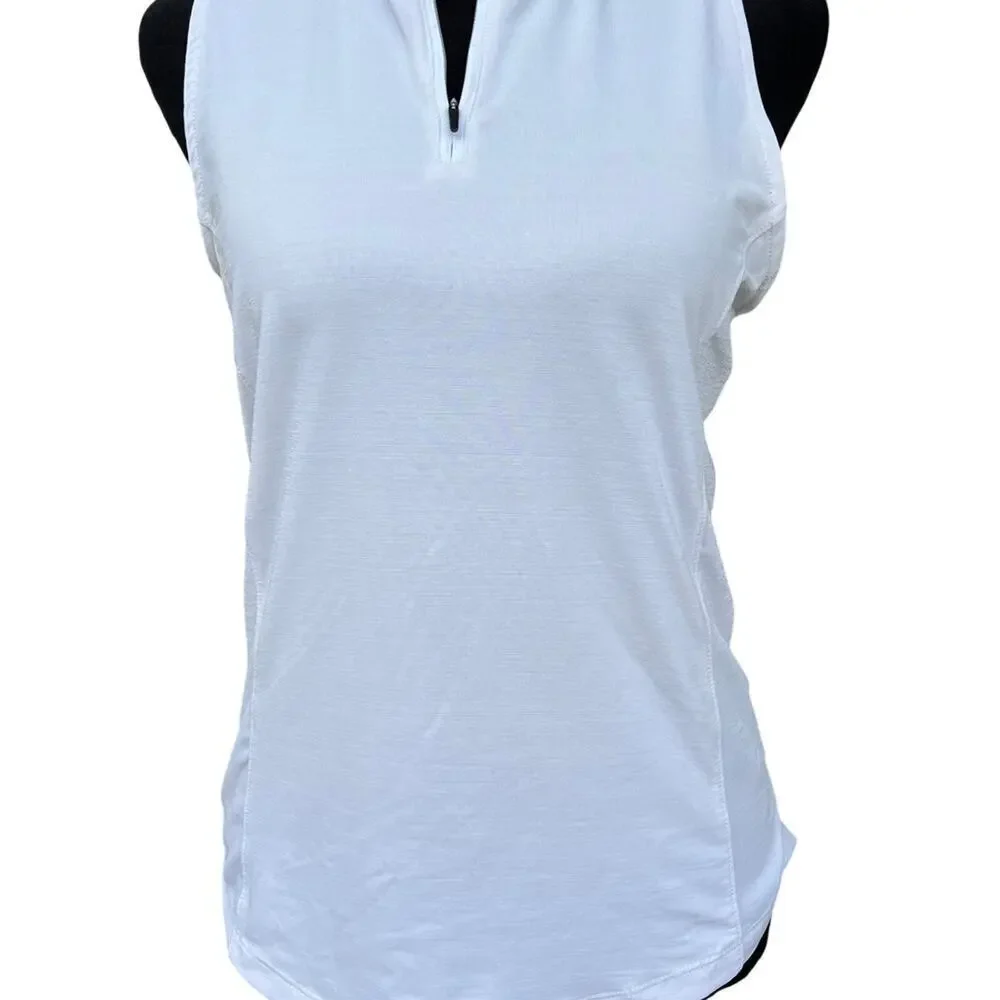Slazenger Women’s XS Golf sleeveless 1/4 zip top, light gray